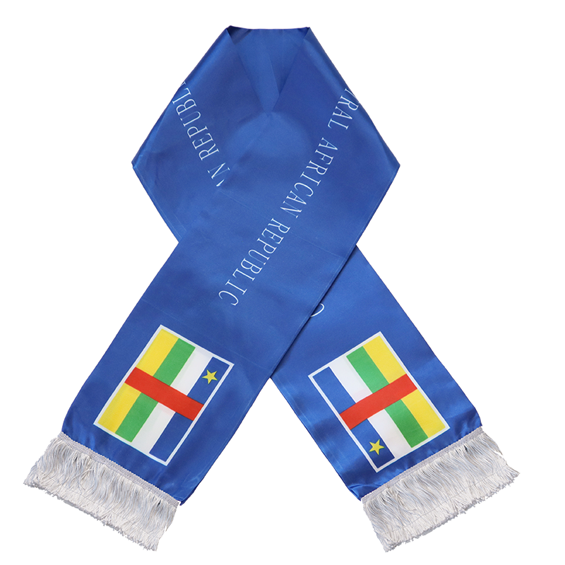 中非共和国选举旗帜/T恤/围巾套装定制-02